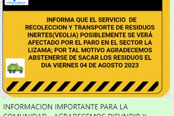 INFORMACION DE RECOLECCION DE RESIDUOS
