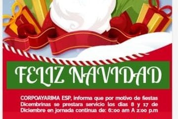 HORARIOS DE ATENCION FIESTAS DICIEMBRINAS