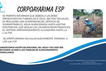 Suspension temporal del servicio