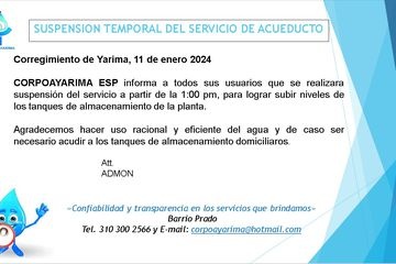 SUSPENSION TEMPORAL DEL SERVICIO