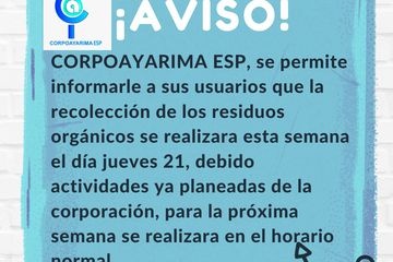 HORARIO DE RECOLECCION DE RESIDUOS ORGANICOS