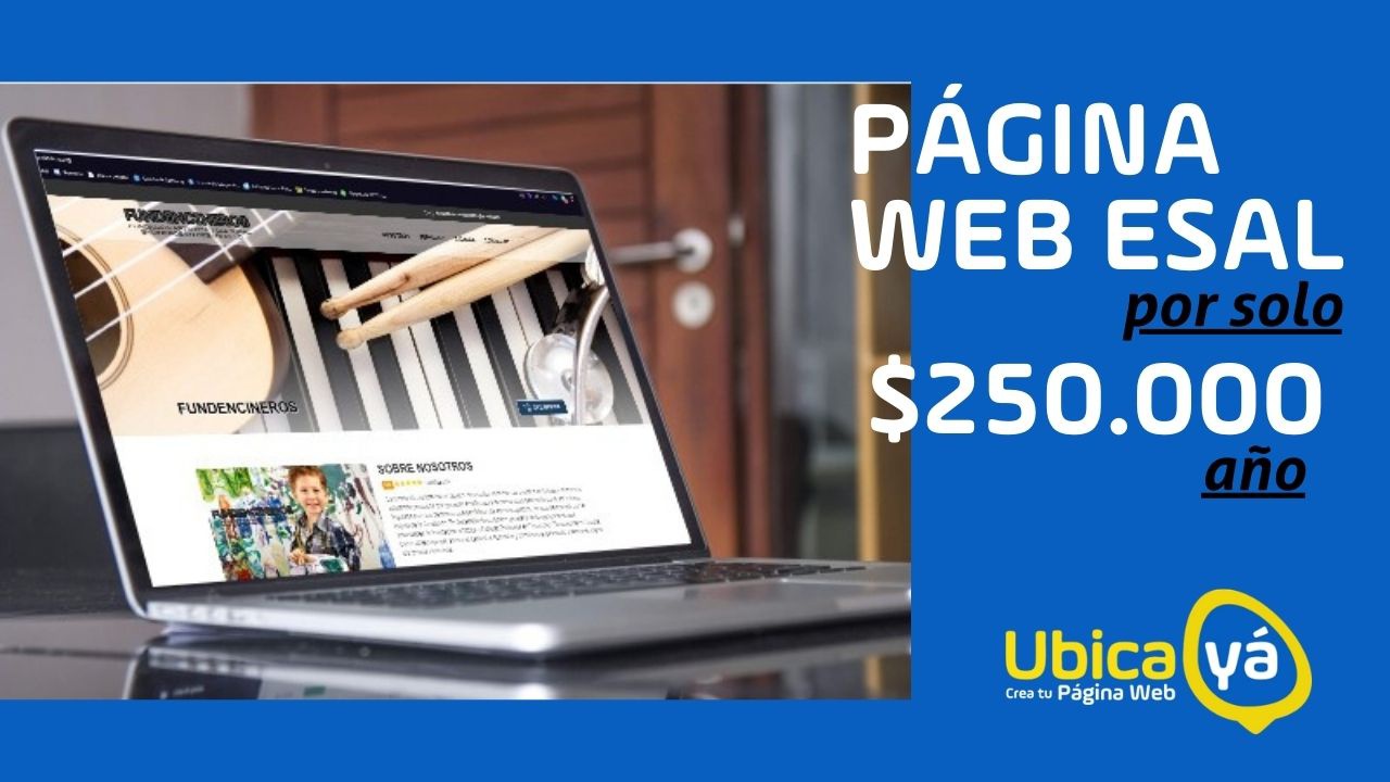 PÁGINAS WEB PARA ESAL Asociaciones, Fundaciones, Corporaciones y Cooperativas