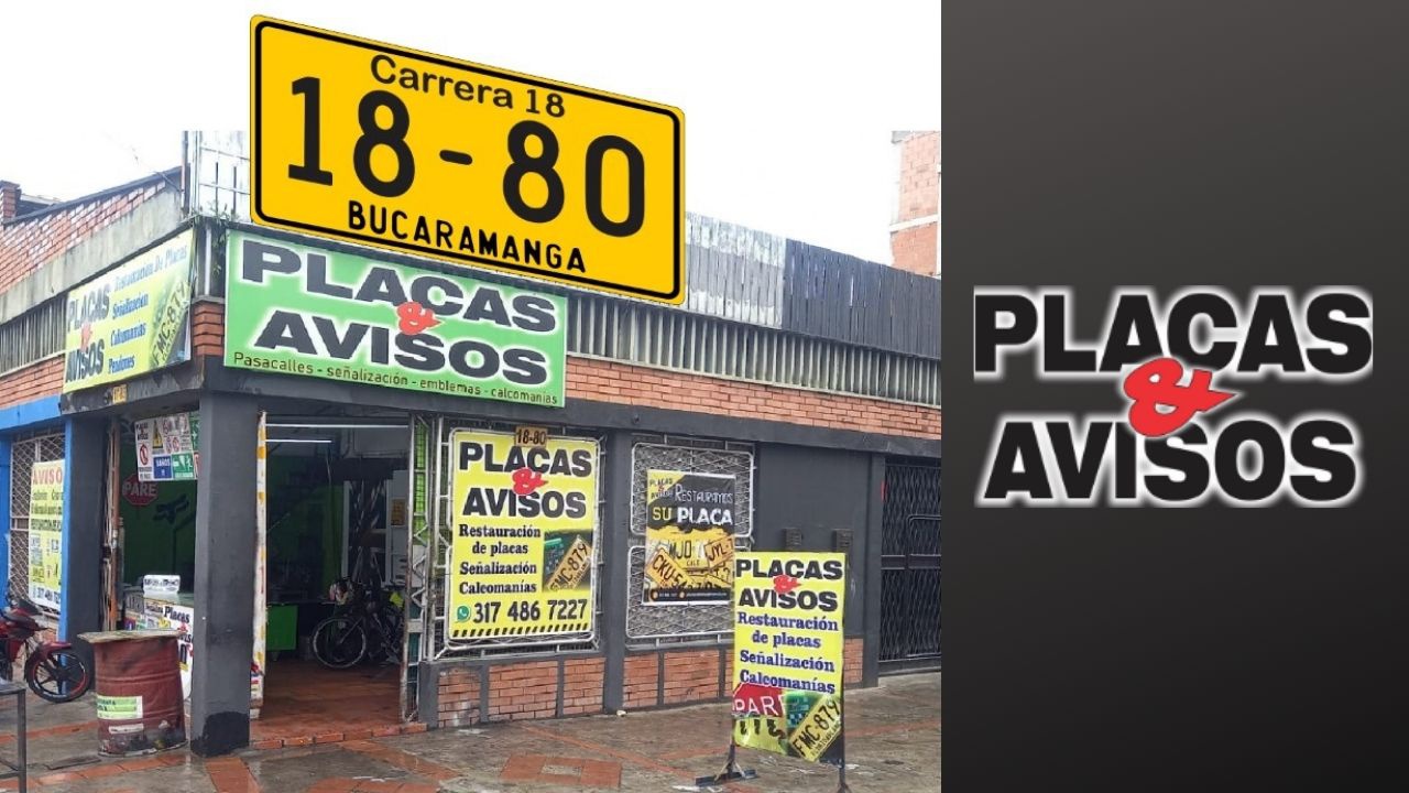 PLACAS Y AVISOS